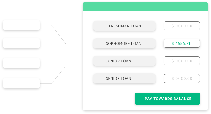 Itemized accounts list illustration