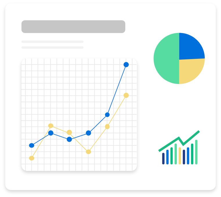 Revenue increasing on chart illustration