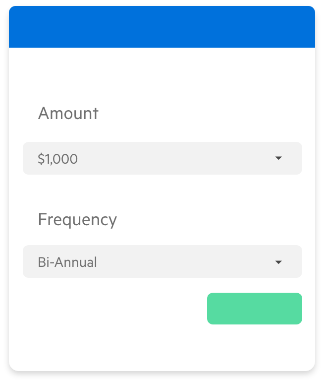 Schedule automatic payments illustration