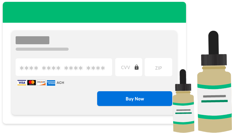 CBD payment processing illustration