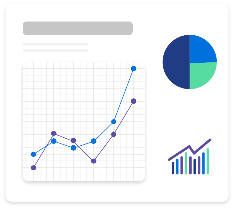 Analytics chart illustration