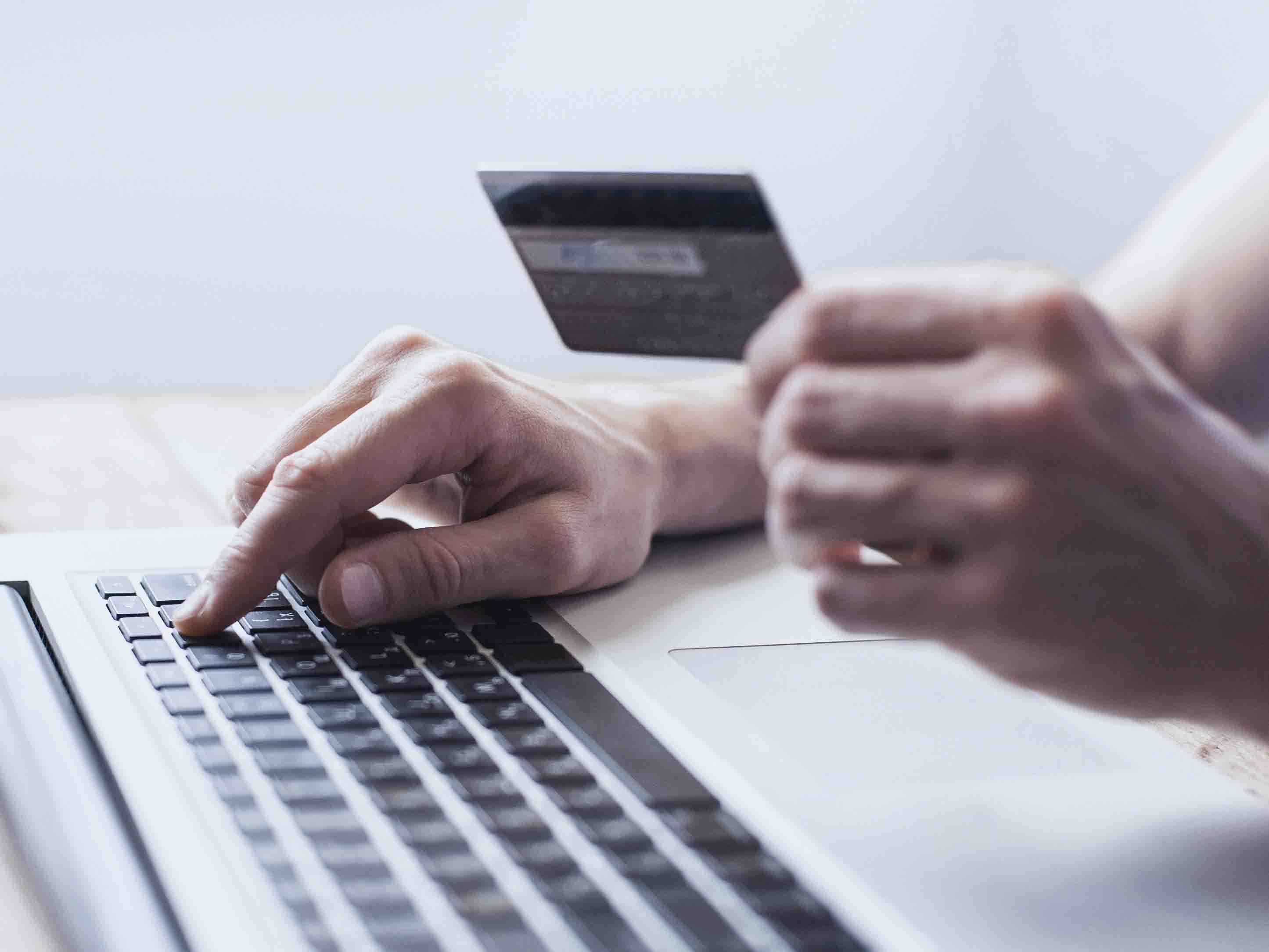 Paying bill online with credit card