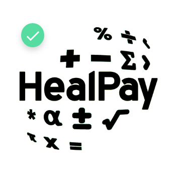 HealPay logo white