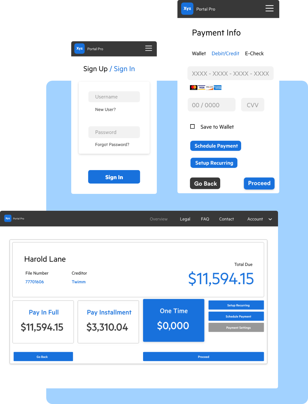 Settlement options illustration